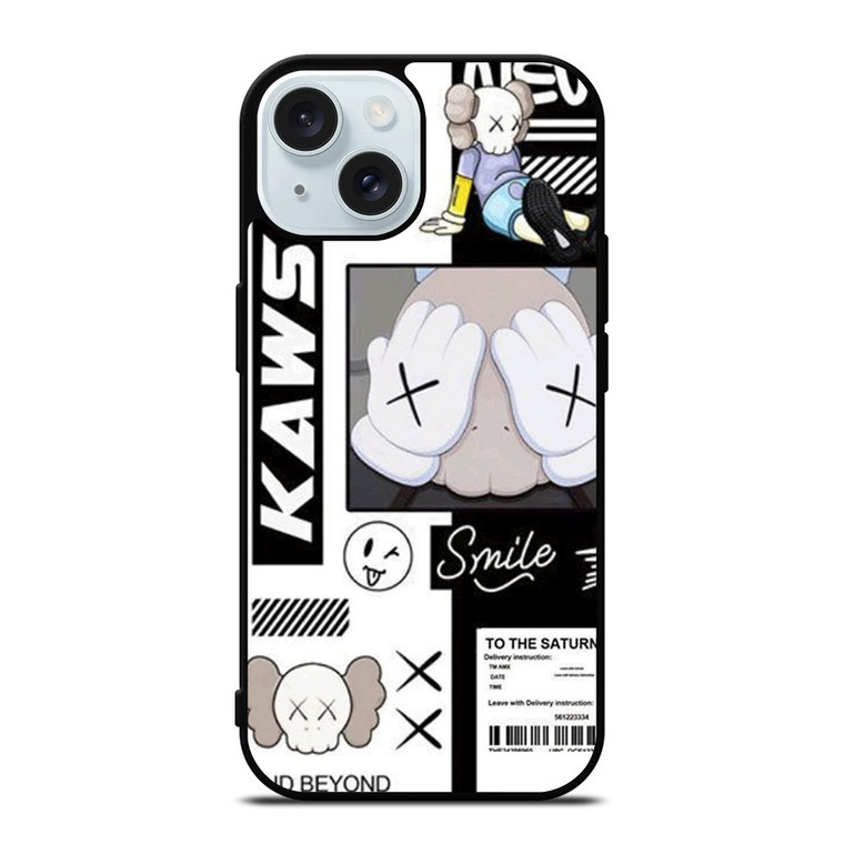 KAWS ICON SMILE iPhone 15 Case Cover