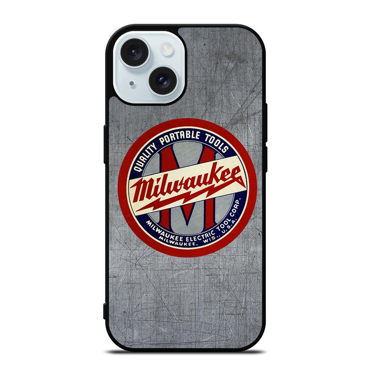 MILWAUKEE PORTABLE TOOL LOGO METAL ICON iPhone 15 Case Cover