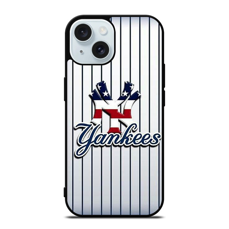 NEW YORK YANKEES BASEBALL USA FLAG iPhone 15 Case Cover