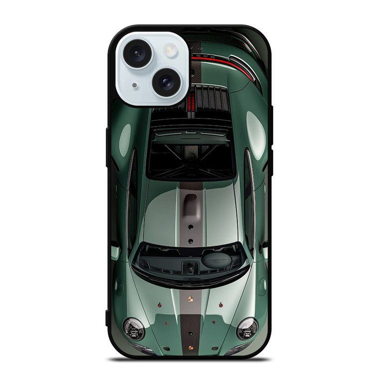PORSCHE CAR 911 OLIVE GREEN iPhone 15 Case Cover