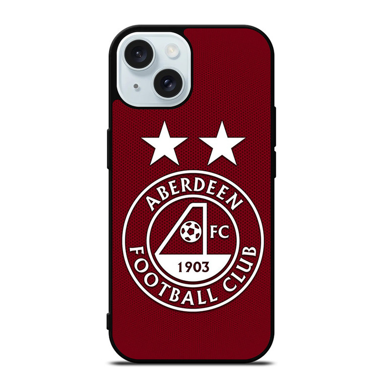 SCOTLAND FOOTBALL CLUB ABERDEEN FC LOGO iPhone 15 Case Cover