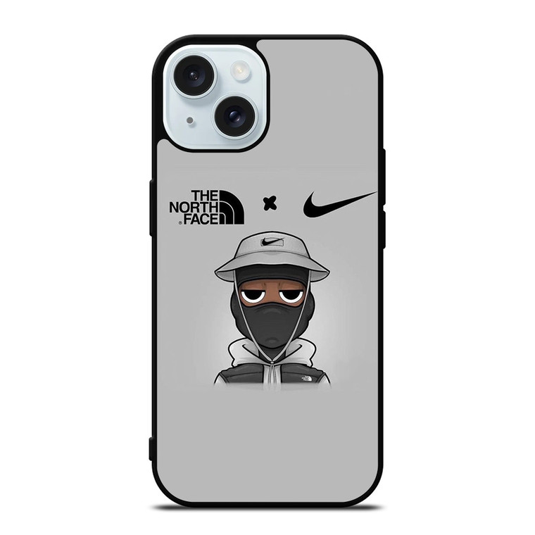 THE NORTH FACE X NIKE LOGO iPhone 15 Case Cover
