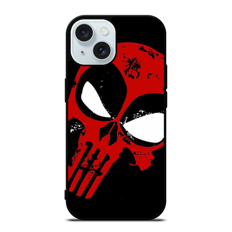 THE PUNISHER DEADPOOL ICON MARVEL iPhone 15 Case Cover