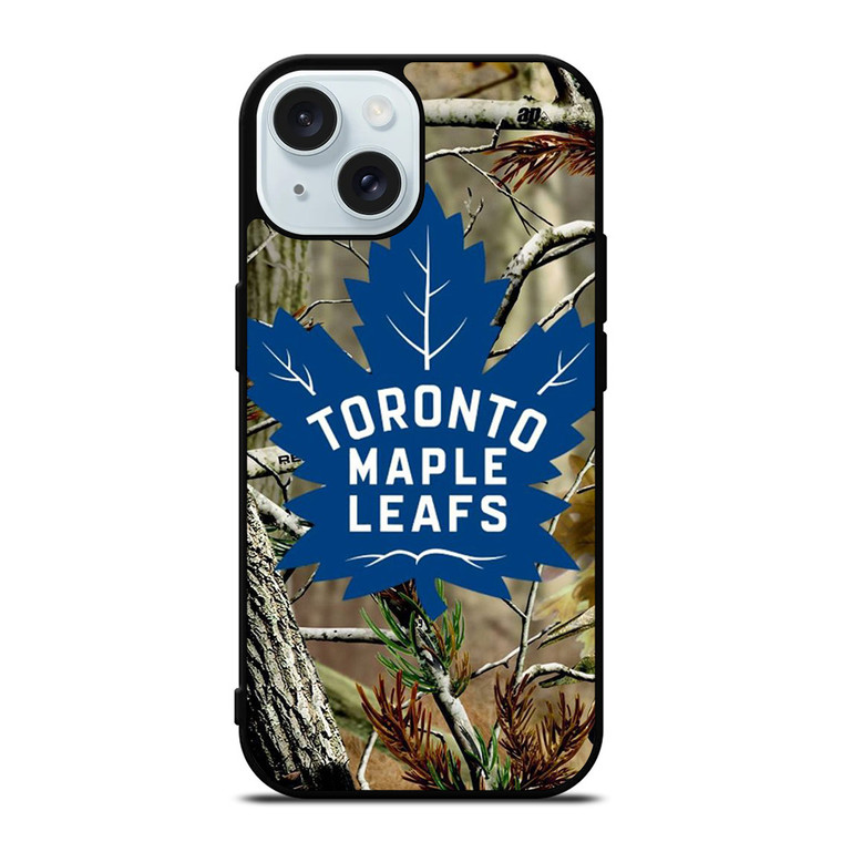 TORONTO MAPLE LEAFS LOGO REAL TREE CAMO iPhone 15 Case Cover