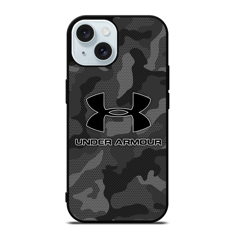 UNDER ARMOUR LOGO GREY CAMO iPhone 15 Case Cover