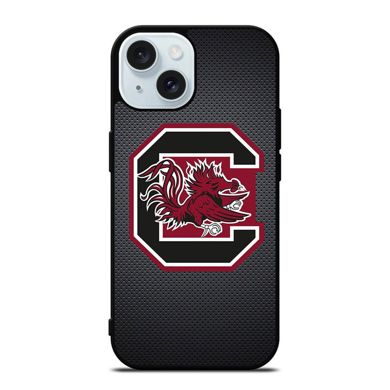 UNIVERSITY FOOTBALL SOUTH CAROLINA GAMECOCKS LOGO iPhone 15 Case Cover