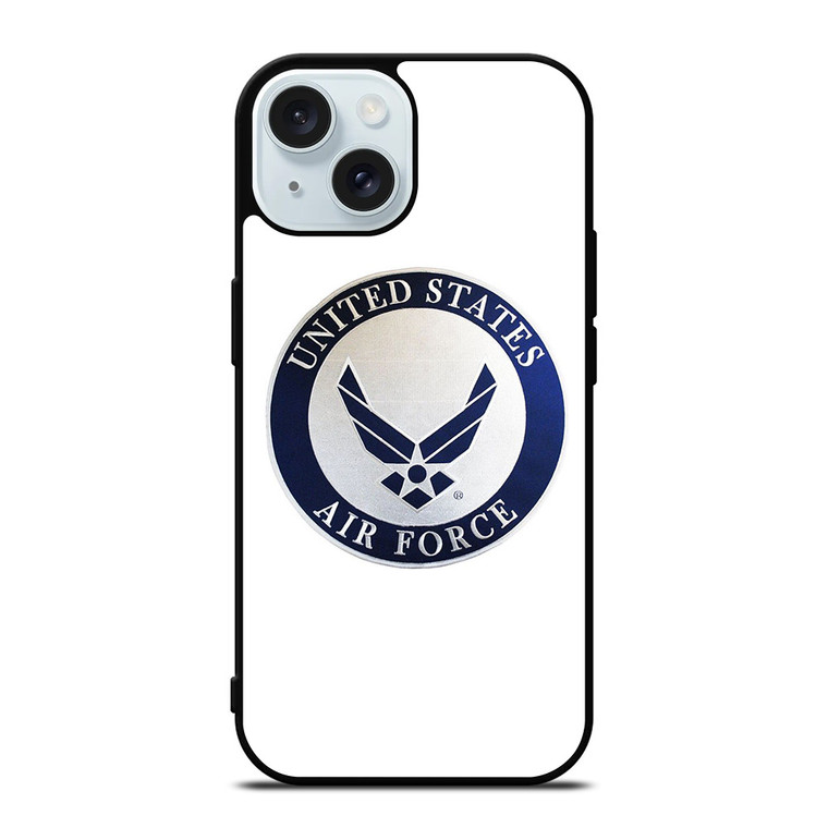 US UNITED STATES AIR FORCE LOGO iPhone 15 Case Cover