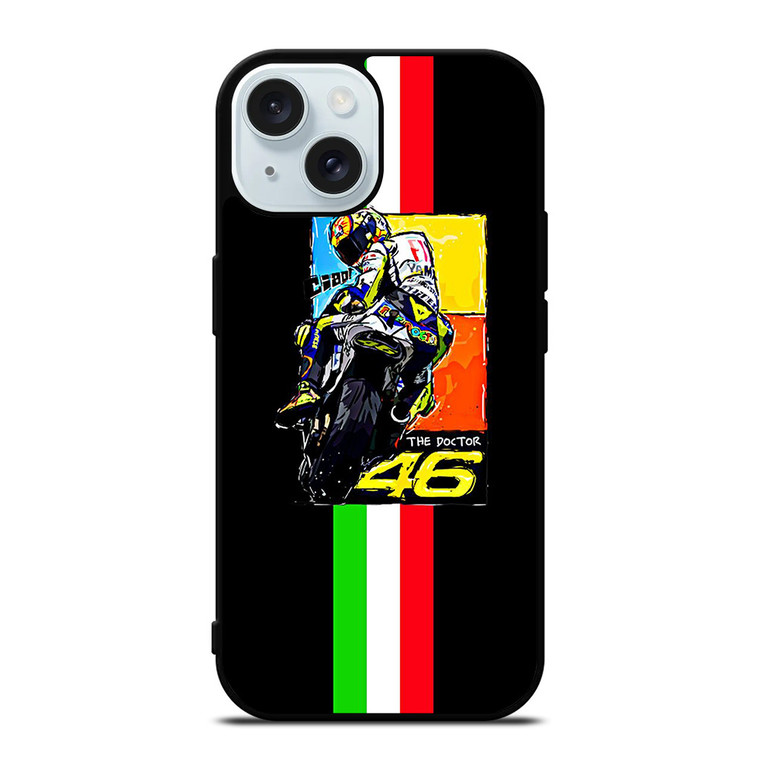 VALENTINO ROSSI THE DOCTOR 46 ITALY iPhone 15 Case Cover