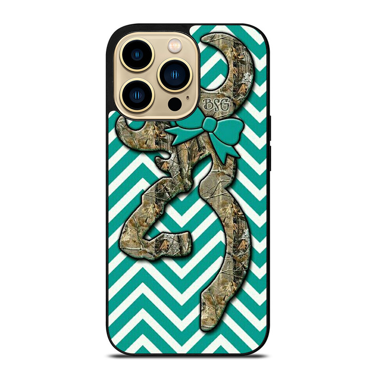 COUNTRY GAL CAMO BROWNING CHEVRON iPhone 14 Pro Max Case Cover