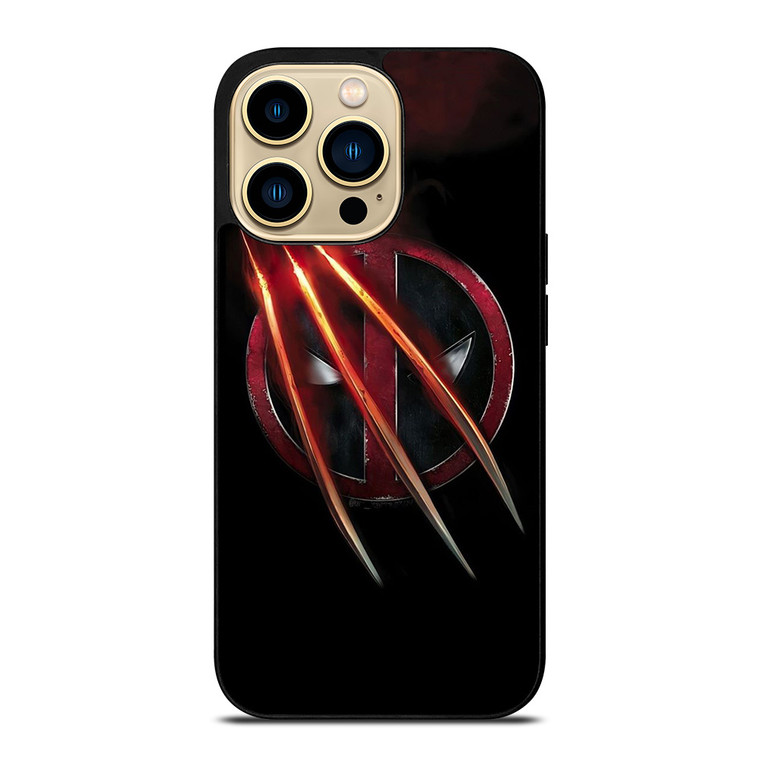 DEADPOOL X WOLVERINE LOGO iPhone 14 Pro Max Case Cover