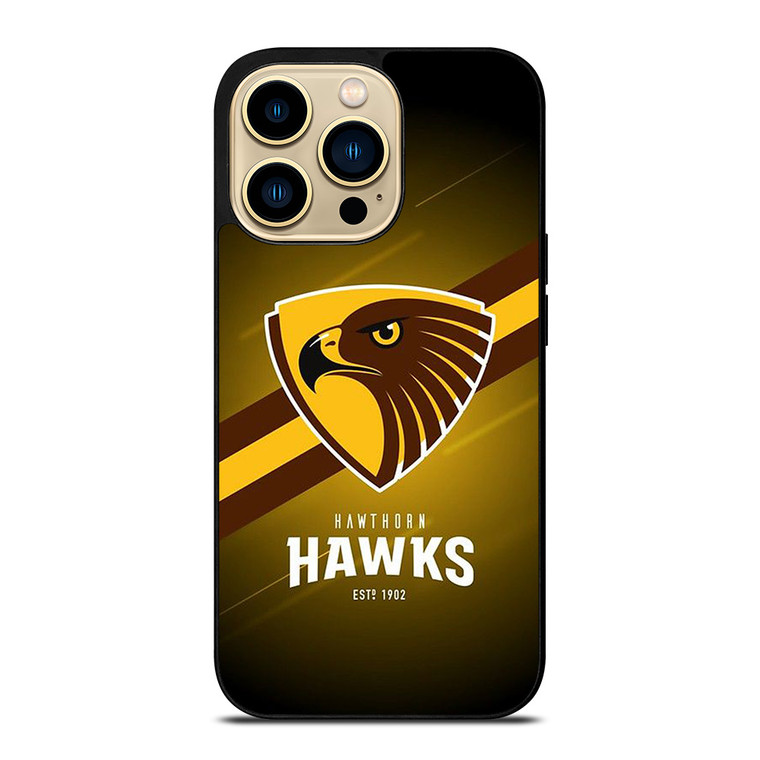 HAWTHORN HAWKS FOOTBALL CLUB LOGO AUSTRALIA TEAM iPhone 14 Pro Max Case Cover