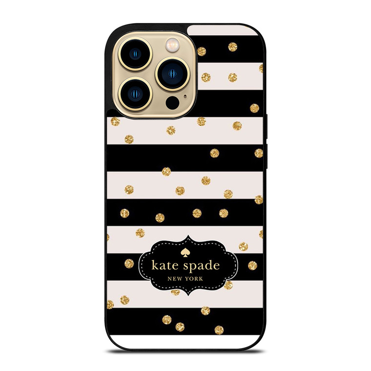 KATE SPADE NEW YORK STRIP POLKADOTS iPhone 14 Pro Max Case Cover