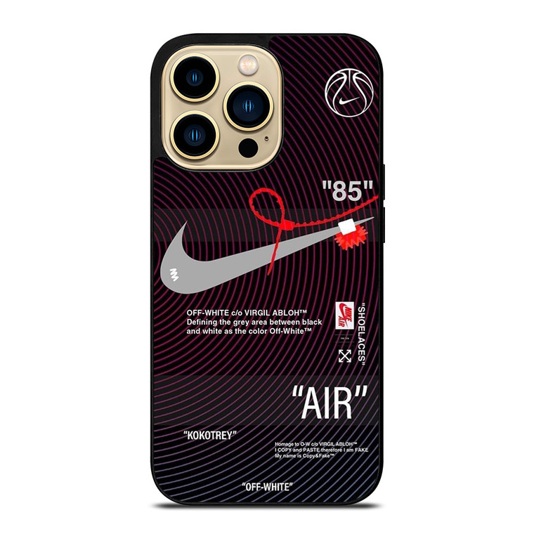 KOKOTREY NIKE AIR JORDAN OFF WHITE iPhone 14 Pro Max Case Cover