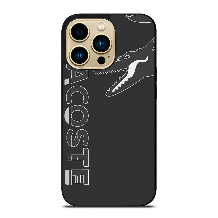 LACOSTE CROC LOGO GRAY ICON iPhone 14 Pro Max Case Cover