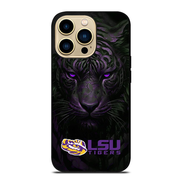 LSU TIGERS LOGO UNIVERSITY FOOTBALL TEAM ICON iPhone 14 Pro Max Case Cover