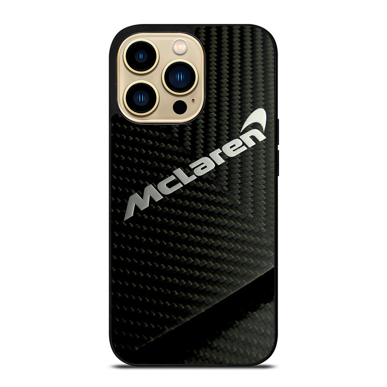 MCLAREN CAR LOGO CARBON iPhone 14 Pro Max Case Cover