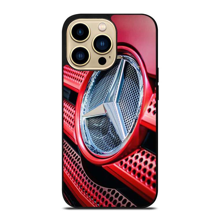 MERCEDES BENZ LOGO EMBLEM RED iPhone 14 Pro Max Case Cover