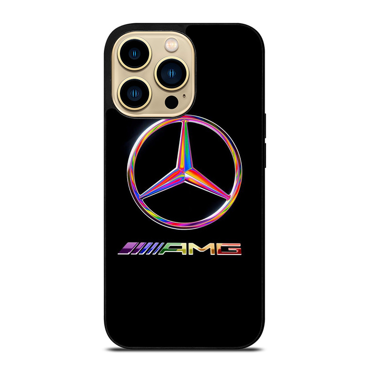 MERCEDEZ BENS LOGO RAINBOW iPhone 14 Pro Max Case Cover