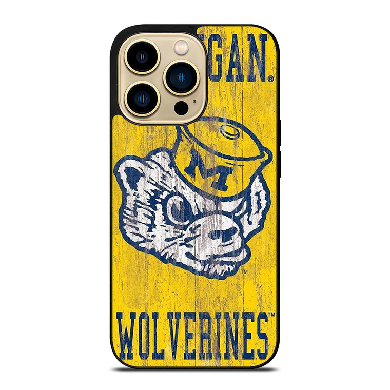 MICHIGAN WOLVERINES FOOTBALL UNIVERSITY ICON iPhone 14 Pro Max Case Cover