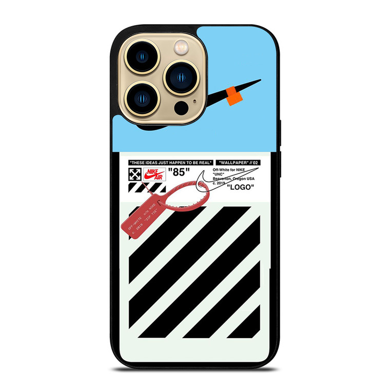NIKE AIR JORDAN OFF WHITE BLUE WHITE iPhone 14 Pro Max Case Cover