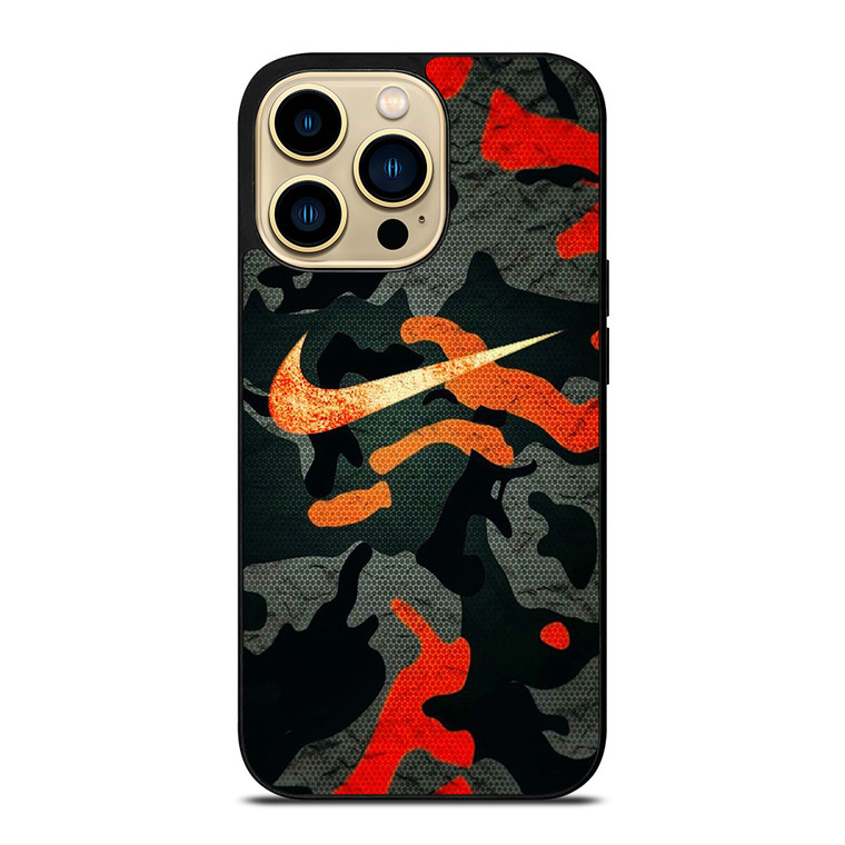 NIKE LOGO COLORFUL CAMO iPhone 14 Pro Max Case Cover