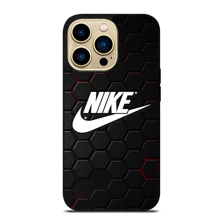 NIKE LOGO HEXAGONAL METAL iPhone 14 Pro Max Case Cover