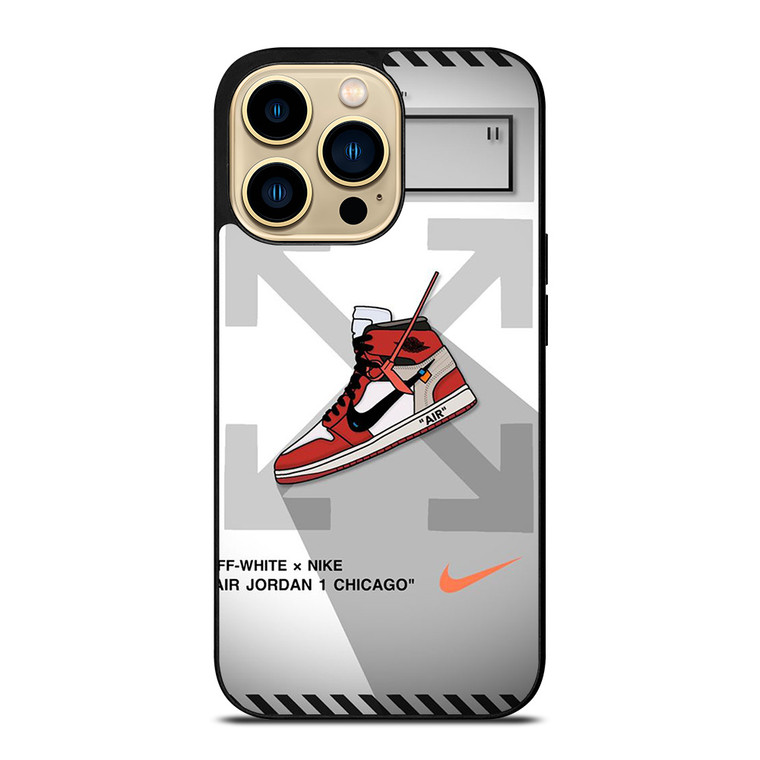 OFF WHITE NIKE AIR JORDAN CHICAGO iPhone 14 Pro Max Case Cover