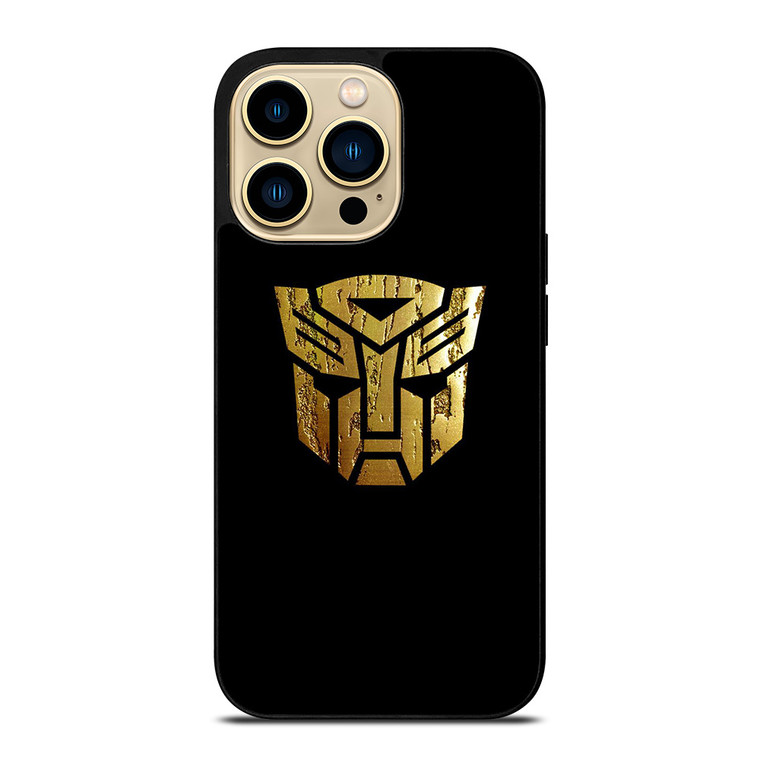 TRANSFORMERS AUTOBOT LOGO GOLD iPhone 14 Pro Max Case Cover