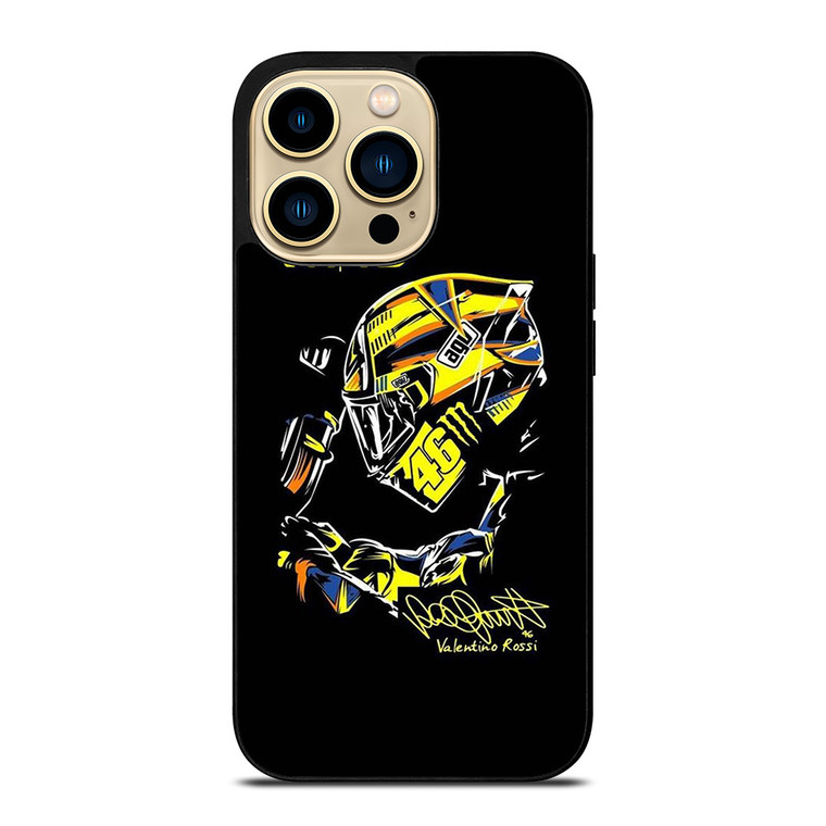 VALENTINO ROSSI THE DOCTOR 46 SIGNATURE iPhone 14 Pro Max Case Cover