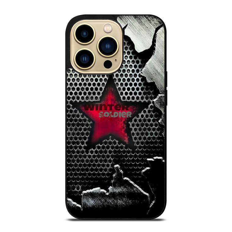 WINTER SOLDIER METAL LOGO AVENGERS iPhone 14 Pro Max Case Cover