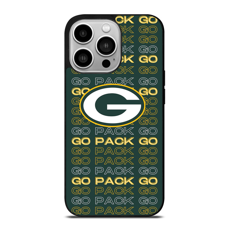 GREEN BAY PACKERS FOOTBALL TEAM LOGO GO PACK GO iPhone 14 Pro Case Cover