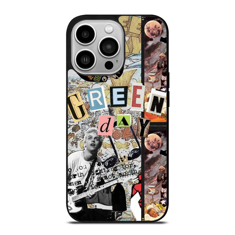 GREEN DAY BAND ART COLLAGE iPhone 14 Pro Case Cover