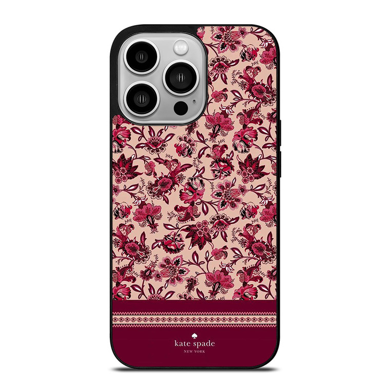 KATE SPADE NEW YORK RED FLORAL iPhone 14 Pro Case Cover