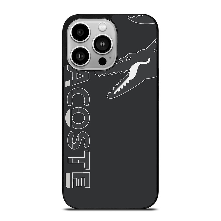 LACOSTE CROC LOGO GRAY ICON iPhone 14 Pro Case Cover