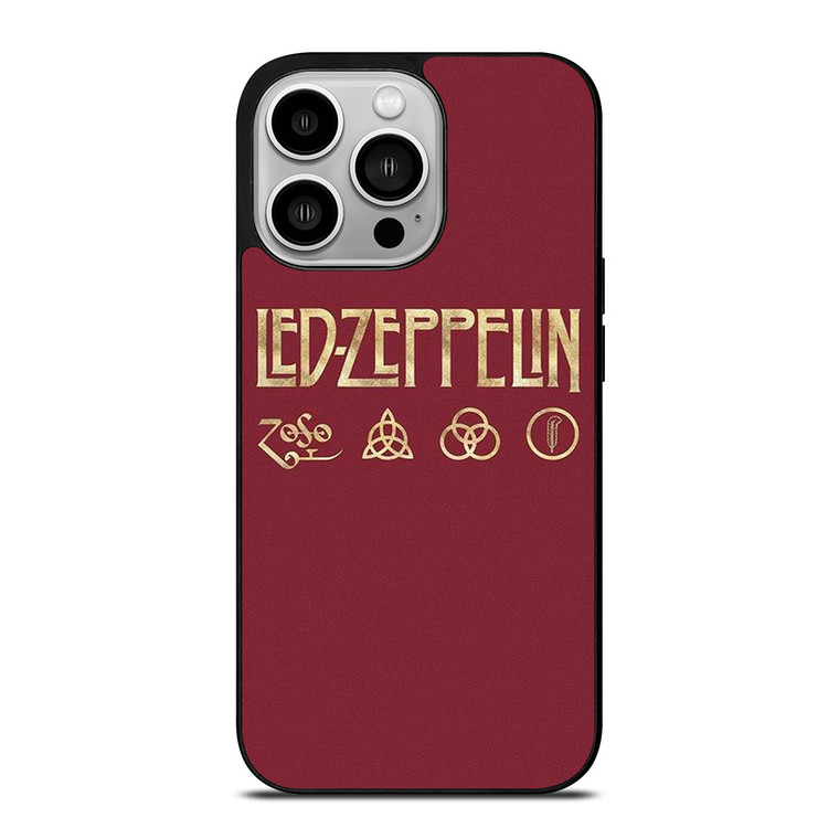 LED ZEPPELIN BAND LOGO iPhone 14 Pro Case Cover