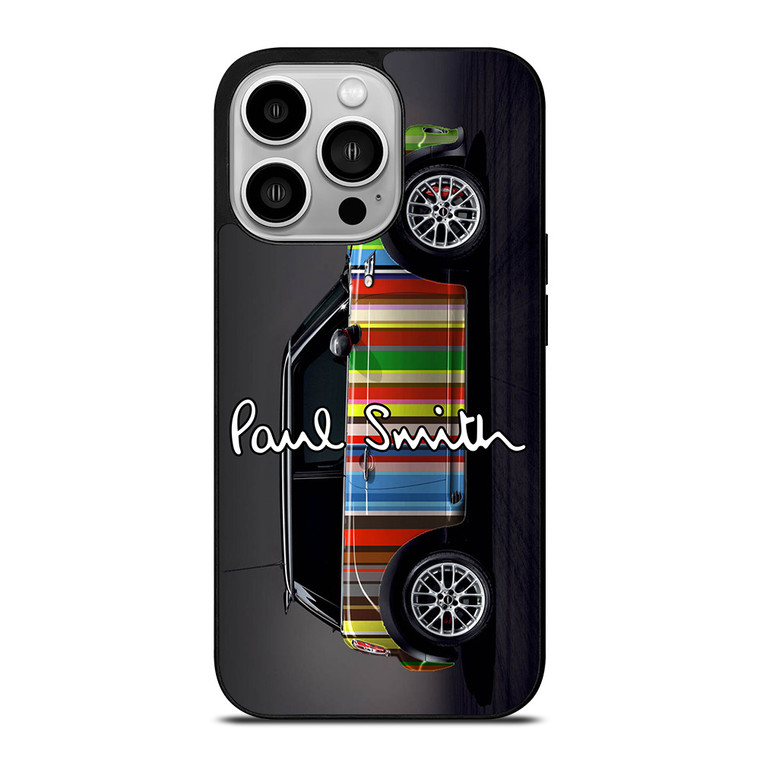 MINI COOPER CAR PAUL SMITH PATTERN iPhone 14 Pro Case Cover