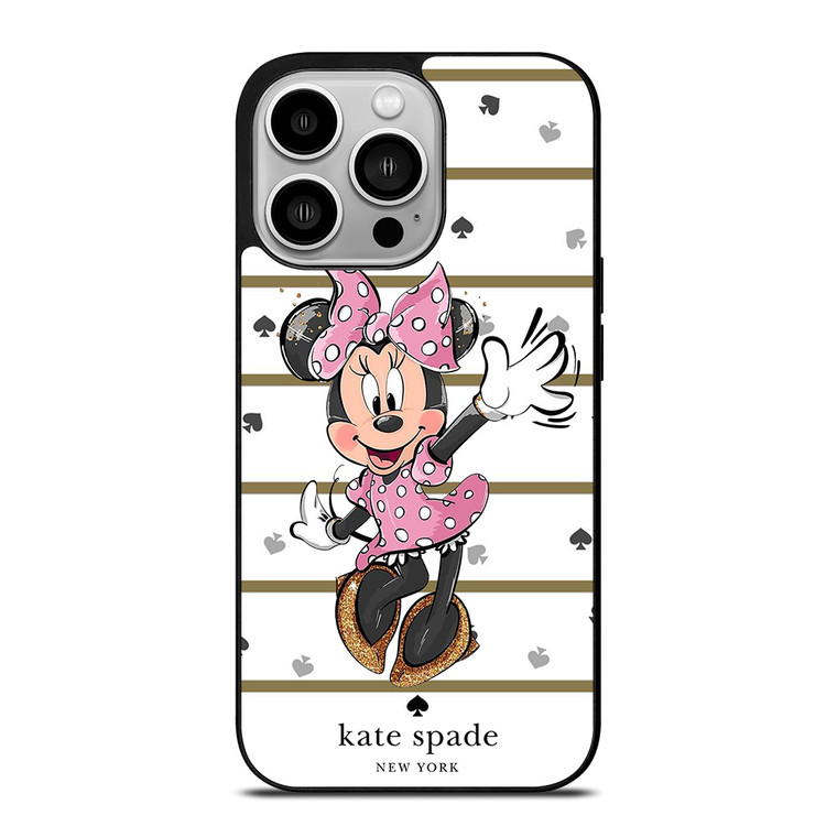 MINNIE MOUSE DISNEY KATE SPADE NEW YORK LOGO iPhone 14 Pro Case Cover