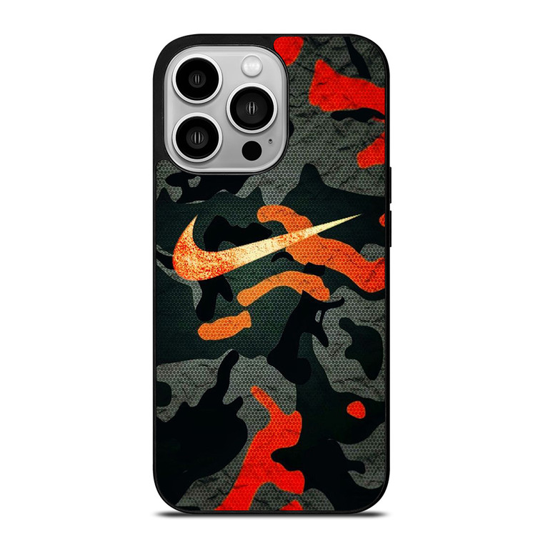 NIKE LOGO COLORFUL CAMO iPhone 14 Pro Case Cover