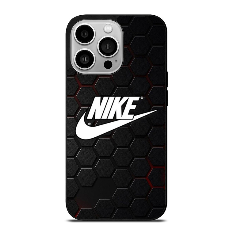 NIKE LOGO HEXAGONAL METAL iPhone 14 Pro Case Cover