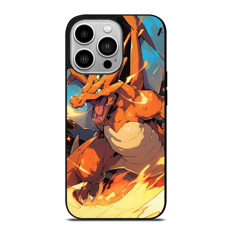 POKEMON CHARIZAR POCKET MONSTERS ART iPhone 14 Pro Case Cover