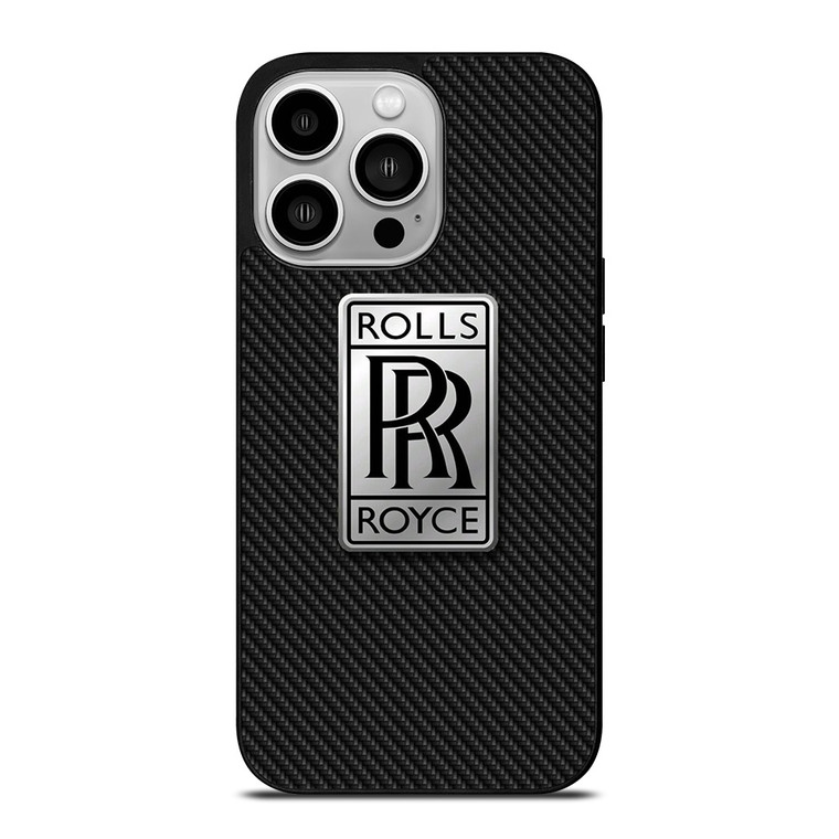 ROLLS ROYCE CAR LOGO CARBON iPhone 14 Pro Case Cover