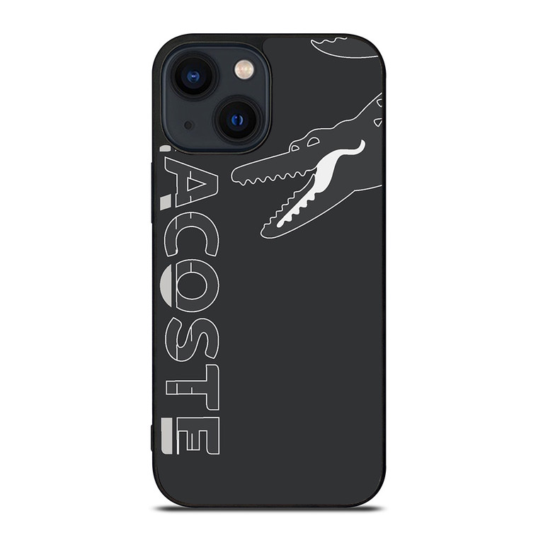 LACOSTE CROC LOGO GRAY ICON iPhone 14 Plus Case Cover