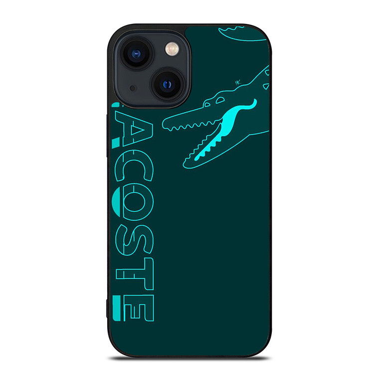 LACOSTE CROC LOGO GREEN iPhone 14 Plus Case Cover