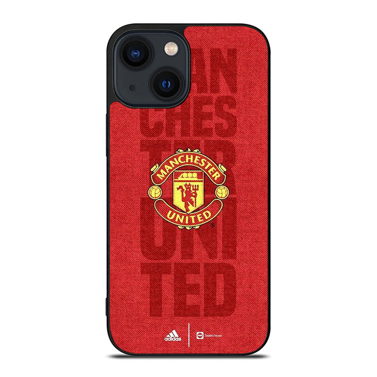 MANCHESTER UNITED FC FOOTBALL LOGO RED DEVILS ICON iPhone 14 Plus Case Cover