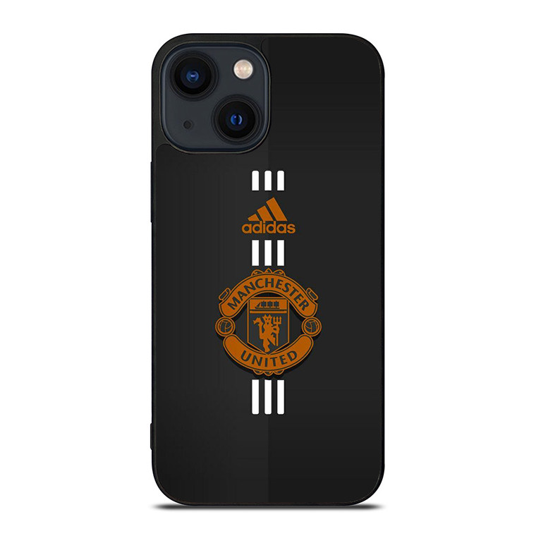 MANCHESTER UNITED FC LOGO FOOTBALL CLUB ADIDAS ICON iPhone 14 Plus Case Cover