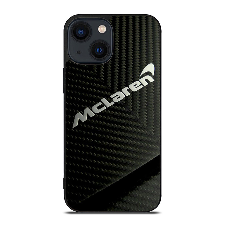 MCLAREN CAR LOGO CARBON iPhone 14 Plus Case Cover