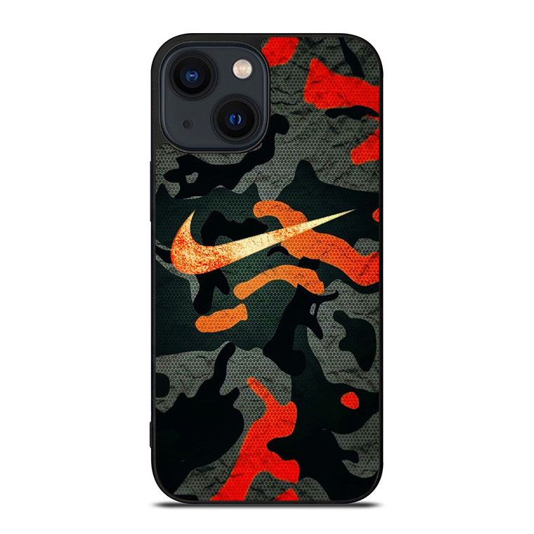 NIKE LOGO COLORFUL CAMO iPhone 14 Plus Case Cover