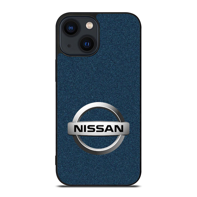 NISSAN CAR LOGO DENIM iPhone 14 Plus Case Cover