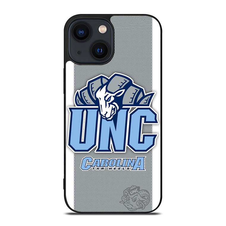 NORTH CAROLINA TAR HEELS LOGO BASKETBALL UNIVERSITY MASCOT iPhone 14 Plus Case Cover