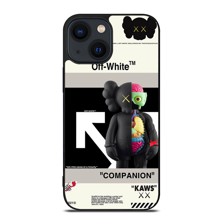 OFF WHITE KAWS COMPANION iPhone 14 Plus Case Cover